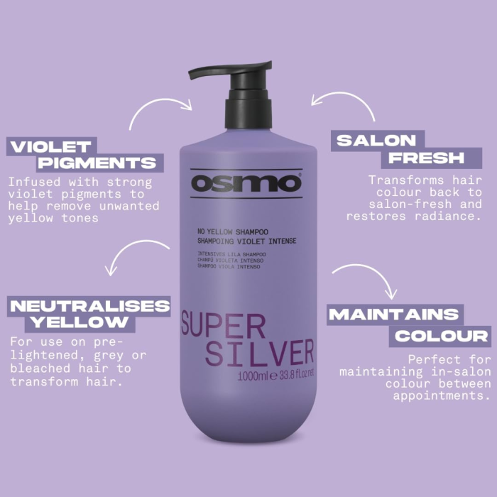 Super Silver No Yellow Shampoo 1000ml